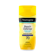 Neutrogena Beach Defense Water+ Sun Protection Sunscreen Lotion SPF 70