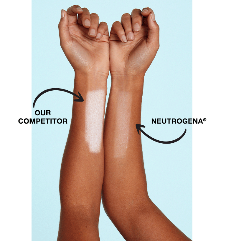 neutrogena no white cast sunscreen